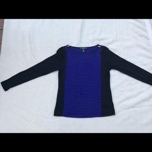 Black and blue top by Ralph Lauren